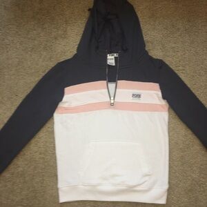 PINK Victoria's Secret Navy and Pink Hoodie